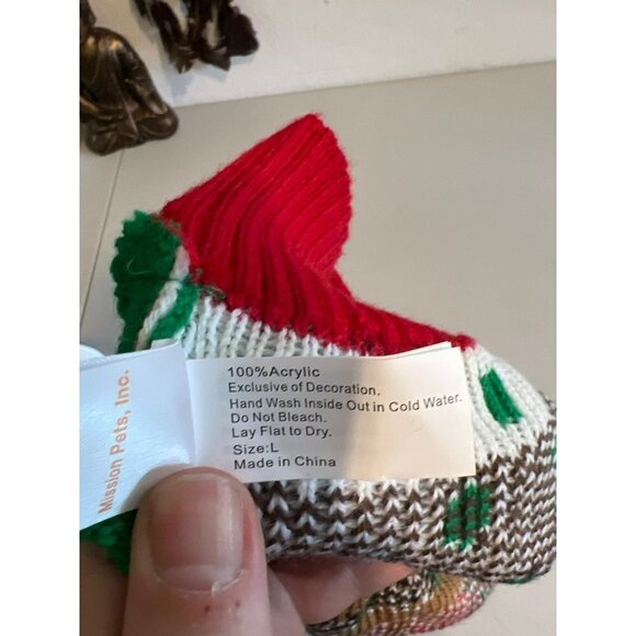 Dog Sweater Sz Large Holiday Print Sweater Keep Your Pup Warm - Picture 4 of 4